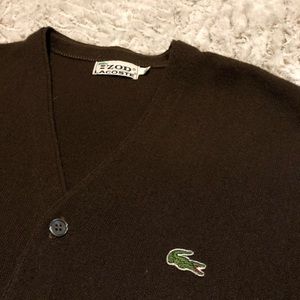 Lacoste/Izod vintage v neck sweater